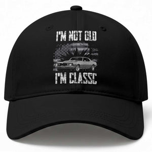 I'm Not Old I'm Classic Baseball Cap Retro American Muscle Car Classic USA