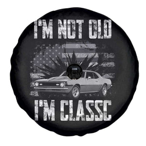 I'm Not Old I'm Classic Spare Tire Cover Retro American Muscle Car Classic USA