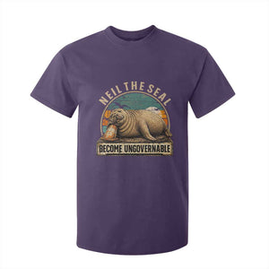 Neil The Seal Become Ungovernable T Shirt For Kid Funny Elephant Seal Meme TS14 Purple Print Your Wear