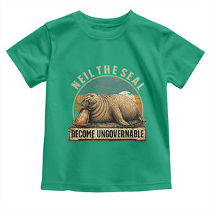Neil The Seal Become Ungovernable Toddler T Shirt Funny Elephant Seal Meme TS14 Irish Green Print Your Wear