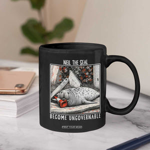 Neil The Seal Become Ungovernable Coffee Mug Vintage Elephant Seal Animal Meme TS14 Print Your Wear