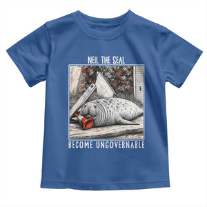 Neil The Seal Become Ungovernable Toddler T Shirt Vintage Elephant Seal Animal Meme TS14 Royal Blue Print Your Wear