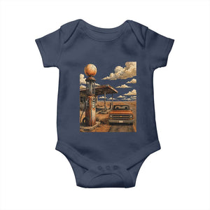 Highway 66 Classic Gas Pump Desert Classic Pickup Truck Car Lover Baby Onesie TS14 Navy Print Your Wear