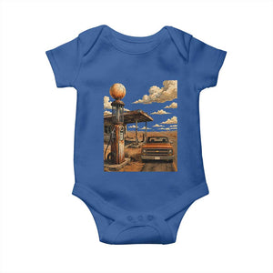 Highway 66 Classic Gas Pump Desert Classic Pickup Truck Car Lover Baby Onesie TS14 Royal Blue Print Your Wear