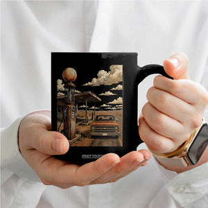 Highway 66 Classic Gas Pump Desert Classic Pickup Truck Car Lover Coffee Mug TS14 Print Your Wear