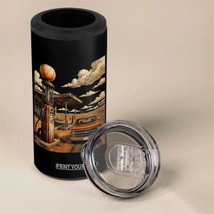 Highway 66 Classic Gas Pump Desert Classic Pickup Truck Car Lover 4 in 1 Can Cooler Tumbler TS14 Print Your Wear