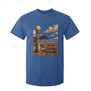 Highway 66 Classic Gas Pump Desert Classic Pickup Truck Car Lover T Shirt For Kid TS14 Royal Blue Print Your Wear