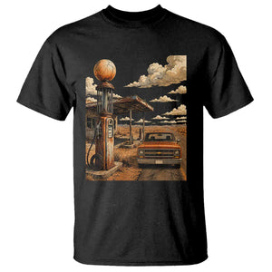 Highway 66 Classic Gas Pump Desert Classic Pickup Truck Car Lover T Shirt TS14 Black Print Your Wear