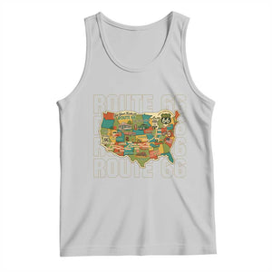 Highway 66 Travel Map 100th Anniversary 1926-2026 Tank Top Vintage Americana Centennial Road Trip Souvenir