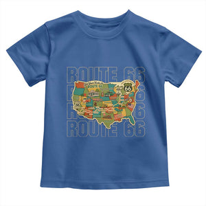 Highway 66 Travel Map 100th Anniversary 1926-2026 Toddler T Shirt Vintage Americana Centennial Road Trip Souvenir