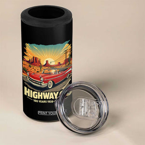 Vintage Highway 66 100th Anniversary Souvenir 4 in 1 Can Cooler Tumbler TS14 Print Your Wear