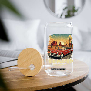 Vintage Highway 66 100th Anniversary Souvenir Glass Can TS14 Print Your Wear