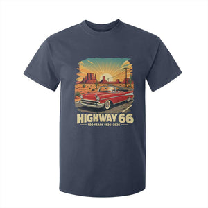 Vintage Highway 66 100th Anniversary Souvenir T Shirt For Kid TS14 Navy Print Your Wear
