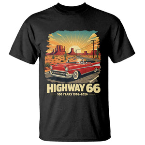 Vintage Highway 66 100th Anniversary Souvenir T Shirt TS14 Black Print Your Wear