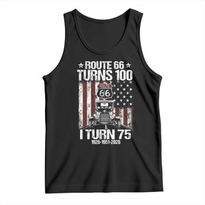 Route Highway 66 Turns 100 I Turn 75 Tank Top Vintage 1951 America Road Sign America Antique Car Lover 75th Birthday Gift