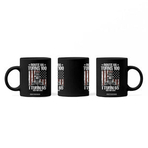 Route Highway 66 Turns 100 I Turn 65 Coffee Mug Vintage 1961 America Road Sign America Antique Car Lover 65th Birthday Gift