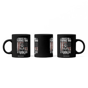 Route Highway 66 Turns 100 I Turn 55 Coffee Mug Vintage 1971 America Road Sign America Antique Car Lover 55th Birthday Gift