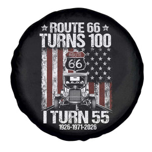 Route Highway 66 Turns 100 I Turn 55 Spare Tire Cover Vintage 1971 America Road Sign America Antique Car Lover 55th Birthday Gift
