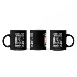 Route Highway 66 Turns 100 I Turn 40 Coffee Mug Vintage 1986 America Road Sign America Antique Car Lover 40th Birthday Gift