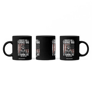 Route Highway 66 Turns 100 I Turn 35 Coffee Mug Vintage 1991 America Road Sign America Antique Car Lover 35th Birthday Gift