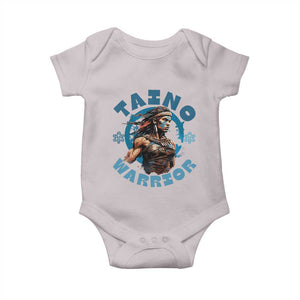 Taino Warrior Boricua Boriken Pride Indigenous Puerto Rican Baby Onesie TS14 Ice Gray Print Your Wear