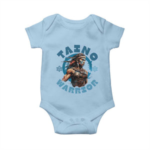 Taino Warrior Boricua Boriken Pride Indigenous Puerto Rican Baby Onesie TS14 Light Blue Print Your Wear
