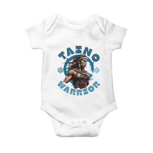 Taino Warrior Boricua Boriken Pride Indigenous Puerto Rican Baby Onesie TS14 White Print Your Wear