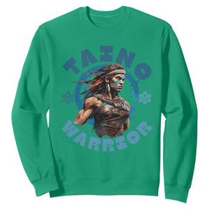 Taino Warrior Boricua Boriken Pride Indigenous Puerto Rican Sweatshirt TS14 Irish Green Print Your Wear