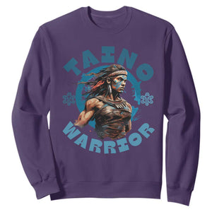 Taino Warrior Boricua Boriken Pride Indigenous Puerto Rican Sweatshirt TS14 Purple Print Your Wear