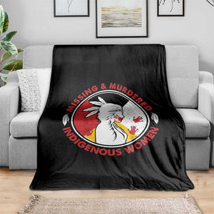 MMIW Missing and Murdered Indigenous Women Red Hand Throw Blanket TS14 Print Your Wear