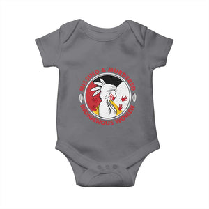 MMIW Missing and Murdered Indigenous Women Red Hand Baby Onesie TS14 Charcoal Print Your Wear