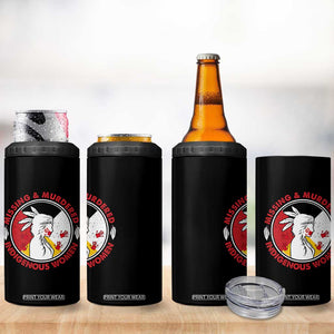 MMIW Missing and Murdered Indigenous Women Red Hand 4 in 1 Can Cooler Tumbler TS14 Print Your Wear