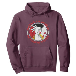 MMIW Missing and Murdered Indigenous Women Red Hand Hoodie TS14 Maroon Print Your Wear