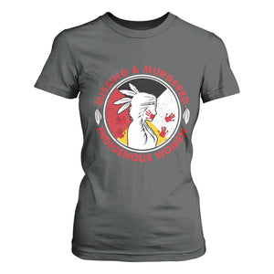MMIW Missing and Murdered Indigenous Women Red Hand T Shirt For Women TS14 Dark Heather Print Your Wear