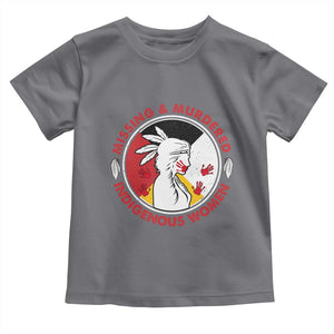 MMIW Missing and Murdered Indigenous Women Red Hand Toddler T Shirt TS14 Charcoal Print Your Wear