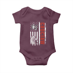 Choctaw Tribe Native American Day Indigenous Peoples Day Baby Onesie TS14 Maroon Print Your Wear