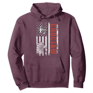 Choctaw Tribe Native American Day Indigenous Peoples Day Hoodie TS14 Maroon Print Your Wear
