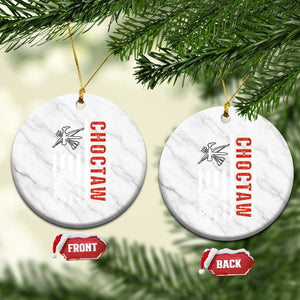 Choctaw Tribe Native American Day Indigenous Peoples Day Ceramic Ornament TS14 1pc White Marble Print Your Wear
