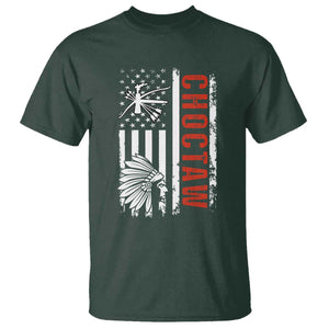 Choctaw Tribe Native American Day Indigenous Peoples Day T Shirt TS14 Dark Forest Green Print Your Wear
