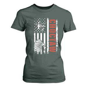 Choctaw Tribe Native American Day Indigenous Peoples Day T Shirt For Women TS14 Dark Forest Green Print Your Wear
