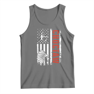 Choctaw Tribe Native American Day Indigenous Peoples Day Tank Top TS14 Black Heather Print Your Wear