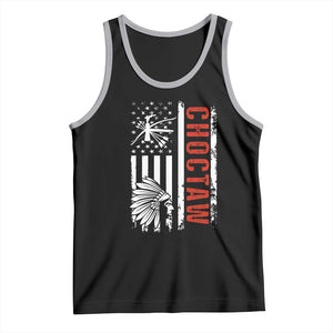 Choctaw Tribe Native American Day Indigenous Peoples Day Tank Top TS14 Black Athletic Heather Print Your Wear