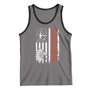Choctaw Tribe Native American Day Indigenous Peoples Day Tank Top TS14 Deep Heather Black Print Your Wear