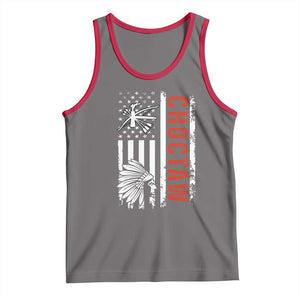 Choctaw Tribe Native American Day Indigenous Peoples Day Tank Top TS14 Deep Heather Red Print Your Wear