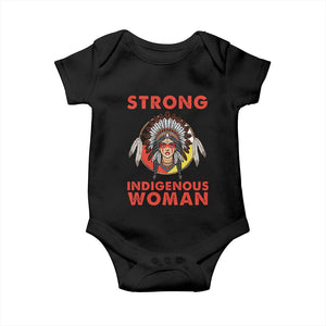 MMIW Native American Strong Indigenous Woman Baby Onesie TS14 Black Print Your Wear