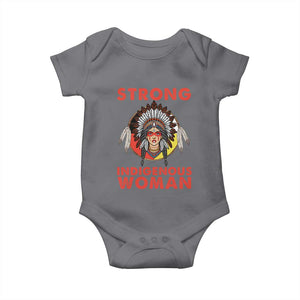 MMIW Native American Strong Indigenous Woman Baby Onesie TS14 Charcoal Print Your Wear