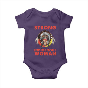 MMIW Native American Strong Indigenous Woman Baby Onesie TS14 Purple Print Your Wear