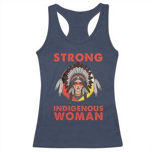 MMIW Native American Strong Indigenous Woman Racerback Tank Top TS14 Navy Print Your Wear
