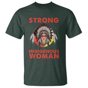 MMIW Native American Strong Indigenous Woman T Shirt TS14 Dark Forest Green Print Your Wear