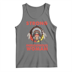 MMIW Native American Strong Indigenous Woman Tank Top TS14 Black Heather Print Your Wear